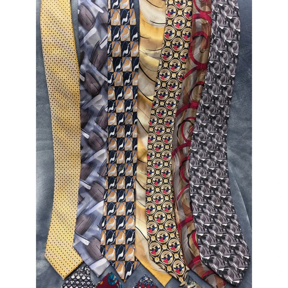 J. Garcia Silk Tie Lot 10pc Vintage Abstract Art Grateful Dead Neckties Set
